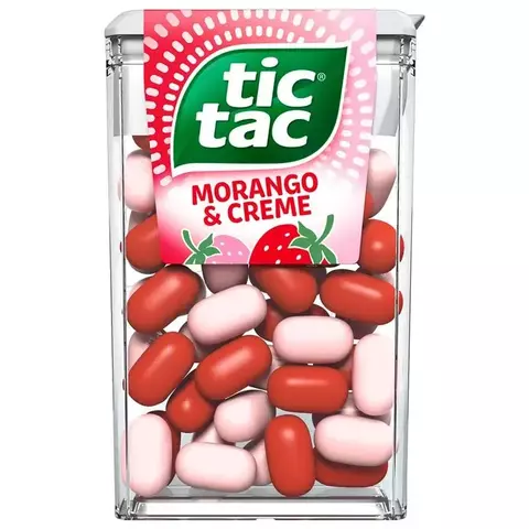 Tic Tac Morango e Creme 14,5G