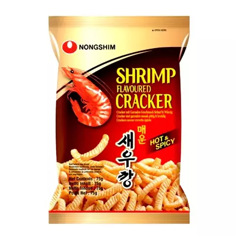 Salgadinho Camarao Hot Spicy Shrimp Cracker 75G