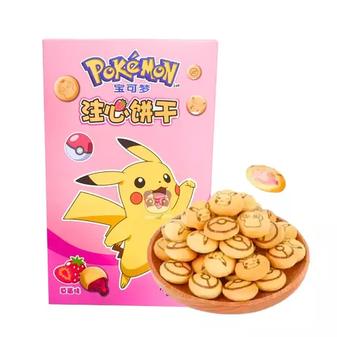 Biscoito Pokemon Morango 52g