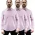 Kit 3 Camisas Social Masculina Listrada Manga Longa