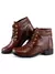 Coturno Cano Baixo Feminino Casual Confortável com Cadarço