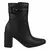 Bota Feminina Cano Médio Bico Quadrado Com Fivela E Zíper Sola Antiderrapante Conforto e Praticidade - comprar online