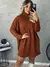 VESTIDO PONCHO LANZINHA MODA FEMININO MANGA LONGA GOLA ALTA TENDENCIA BLOGUEIRA
