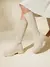 Imagem do CUCCOO BASICS Botas Over-the-Knee Pretas de Detalhe Minimalista em Tricô,
