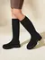 CUCCOO BASICS Botas Over-the-Knee Pretas de Detalhe Minimalista em Tricô, - comprar online
