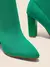CUCCOO BASICS Bota de Malha para Mulheres com Salto Tratorado Alto Elástico e Bico Fino, Nova Coleção Natal e Ano Novo - comprar online