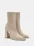 CUCCOO BASICS Botas de Malha Elástica de Cano Médio com Salto Grosso e Bico Fino, Moda em Café Escuro, Adequado para Deslocamentos,Outono e Inverno - comprar online