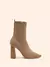 CUCCOO BASICS Botas de Malha Elástica de Cano Médio com Salto Grosso e Bico Fino, Moda em Café Escuro, Adequado para Deslocamentos,Outono e Inverno - comprar online