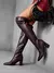 CUCCOO SZL Botas Cano Alto Fashion de Salto Alto para o Outono/Inverno para Mulheres, Botas Longas Sexy e Slim Fit para Festas