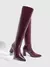 CUCCOO SZL Botas Cano Alto Fashion de Salto Alto para o Outono/Inverno para Mulheres, Botas Longas Sexy e Slim Fit para Festas - Seuconfortotche