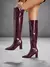 CUCCOO SZL Botas Cano Alto Fashion de Salto Alto para o Outono/Inverno para Mulheres, Botas Longas Sexy e Slim Fit para Festas na internet