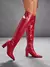 CUCCOO SZL Botas Cano Alto Fashion de Salto Alto para o Outono/Inverno para Mulheres, Botas Longas Sexy e Slim Fit para Festas - Seuconfortotche