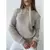 Blusa Tricô Inverno Ponto Fang Tricot Gola Redonda Manga Bufante - comprar online
