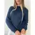 Blusa Tricô Inverno Ponto Fang Tricot Gola Redonda Manga Bufante - loja online