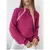 Blusa Tricô Inverno Ponto Fang Tricot Gola Redonda Manga Bufante