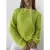 Blusa Tricô Inverno Ponto Fang Tricot Gola Redonda Manga Bufante - comprar online