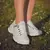 Tênis Feminino Chunky Sneakers Metalizado