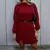 Imagem do Vestido Mousse Tricot Inverno Elegante Fenda na Lateral Frio Moda Casual Dividido Malhado