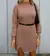 Vestido Mousse Tricot Inverno Elegante Fenda na Lateral Frio Moda Casual Dividido Malhado na internet