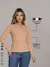 Vendedor Indicado Blusa Feminina Básica Branco Manga Longa Dia a Dia Todas Ocasiões Inverno - comprar online
