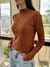 BLUSA TRICOT MANGA LONGA CANELADA NEW COLLECTION