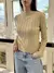 BLUSA TRICOT MANGA LONGA CANELADA NEW COLLECTION