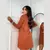 Poncho Feminino de Tricot Manga Longa Lanzinha Flanelada Tendencia Inverno Gola Alta Vestido Trico Blogueira - loja online