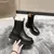 Botas femininas de luxo quente sola grossa chelsea botas femininas planas botas