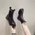 Botas femininas de luxo quente sola grossa chelsea botas femininas planas botas na internet