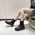 Botas femininas de luxo quente sola grossa chelsea botas femininas planas botas - Seuconfortotche