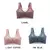 Imagem do 3 peças sutiãs push up bralette sem fio feminino-5cm de elevação natural, re