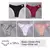 Imagem do 5 pçs/set mulheres algodão calcinha brasileira v cintura roupa interior femini