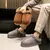 Novos chinelos masculinos fofos de inverno com sola grossa para interior e calor - loja online