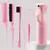 6 pçs/set conjunto escova de cabelo cabeleireiro spray garrafa trança laço ra na internet