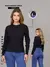 Vendedor Indicado Blusa Feminina Básica Branco Manga Longa Dia a Dia Todas Ocasiões Inverno