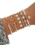 8 piezas Conjunto de pulseras con diseno de margarita corazon perlas - comprar online