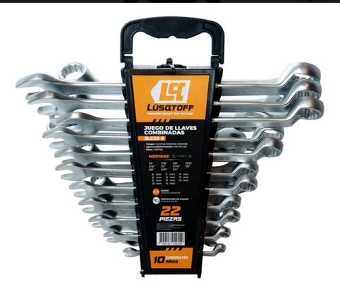 JLC22-9 JUEGO DE 22 LLAVES COMBINADAS