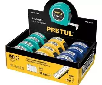 Cinta métrica 5 metros pretul X12U