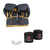 Kit luva de Boxe Muay Thai Naja Black + Bandagem + Protetor Bucal - Sloths