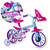 Bicicleta Infantil Aro 12 Nathor Mattel Barbie Menina 2-5 Anos