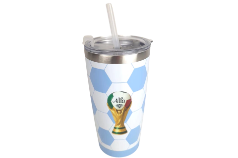 Termo Balón 600 ml Acero Inoxidable 304 | Con Popote y Tapa | Bebidas Frías y Calientes | Varios Colores en internet