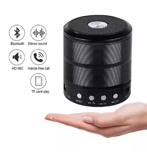 Caixa de Som Bluetooth Portátil WS-887 - Som de Alta Definição