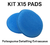 Pack 15 Pads Aplicador Poliespuma Detailing Laffitte Autos +