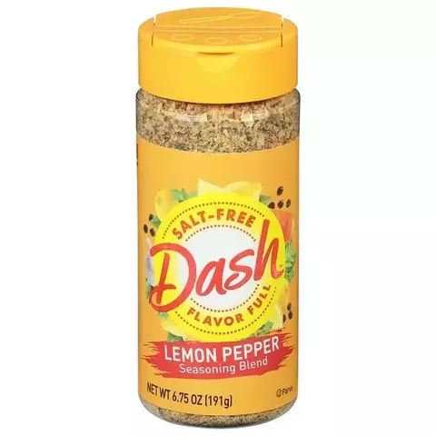 Mistura de temperos sem sal e pimenta-limão Dash, Kosher, coqueteleira de 6,75 oz 180g