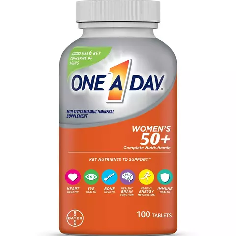 Comprimidos multivitamínicos One A Day para mulheres acima de 50 anos, multivitamínicos para mulheres, 100 unidades