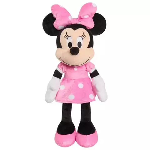 Bicho de pelúcia Disney Minnie Mouse de 48cm, brinquedos infantis para crianças a partir de 2 anos