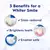 Creme dental clareador dental Crest 3D White Advanced, menta radiante, 3,3 oz, pacote com 3 - comprar online