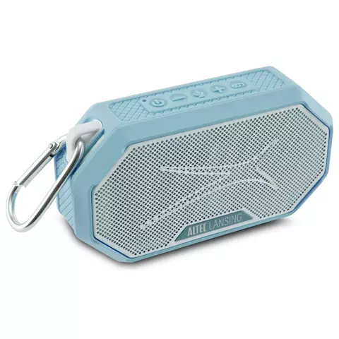 Caixa de som portátil sem fio magnética Altec Lansing HydraMini 2.0 EverythingProof Bluetooth azul claro