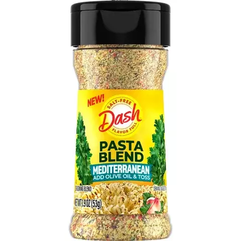 Mistura para Massa Dash, Tempero Mediterrâneo sem Sal, Garrafa de 53g