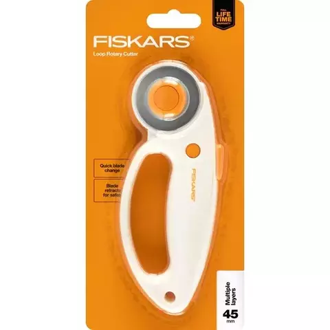 Cortador rotativo Fiskars com cabo circular de 45 mm